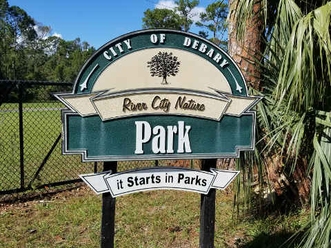 Sign at park entrance